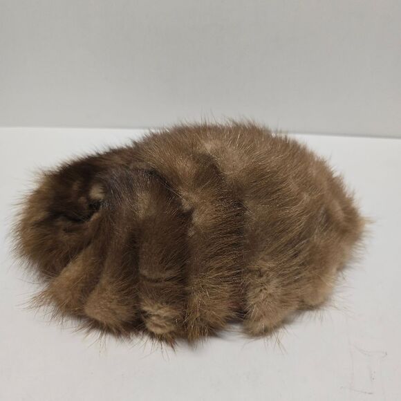 Vintage Deborah Exclusive Real Mink Fur Crochet Beanie Hat - Picture 9 of 9